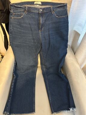 Abercrombie & Fitch Dark Blue Straight-Leg Jeans
